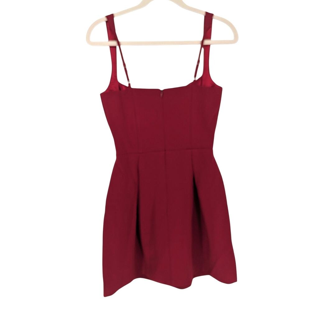 Babyboo Janiyah Mini Dress Wine Burgundy Corset Fit Flare XS NWT - Picture 3 of 4